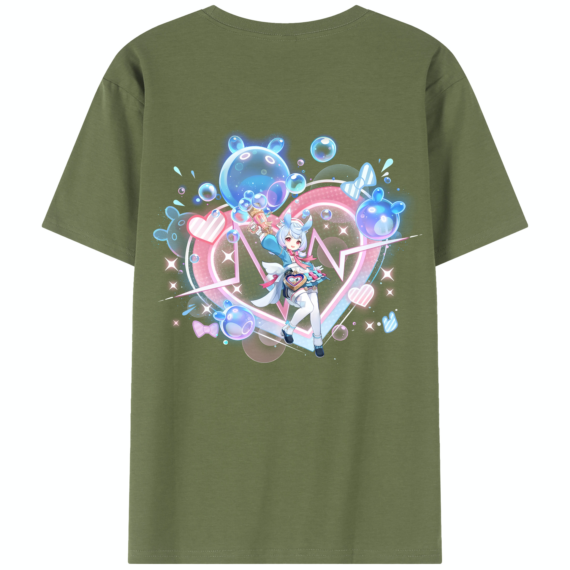 げんし神 シゲウィン genshin Shigewin 綿100％半袖Tシャツ（背面プリント）